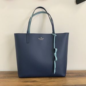 Kate Spade Lawton Way Rose Tote in Navy